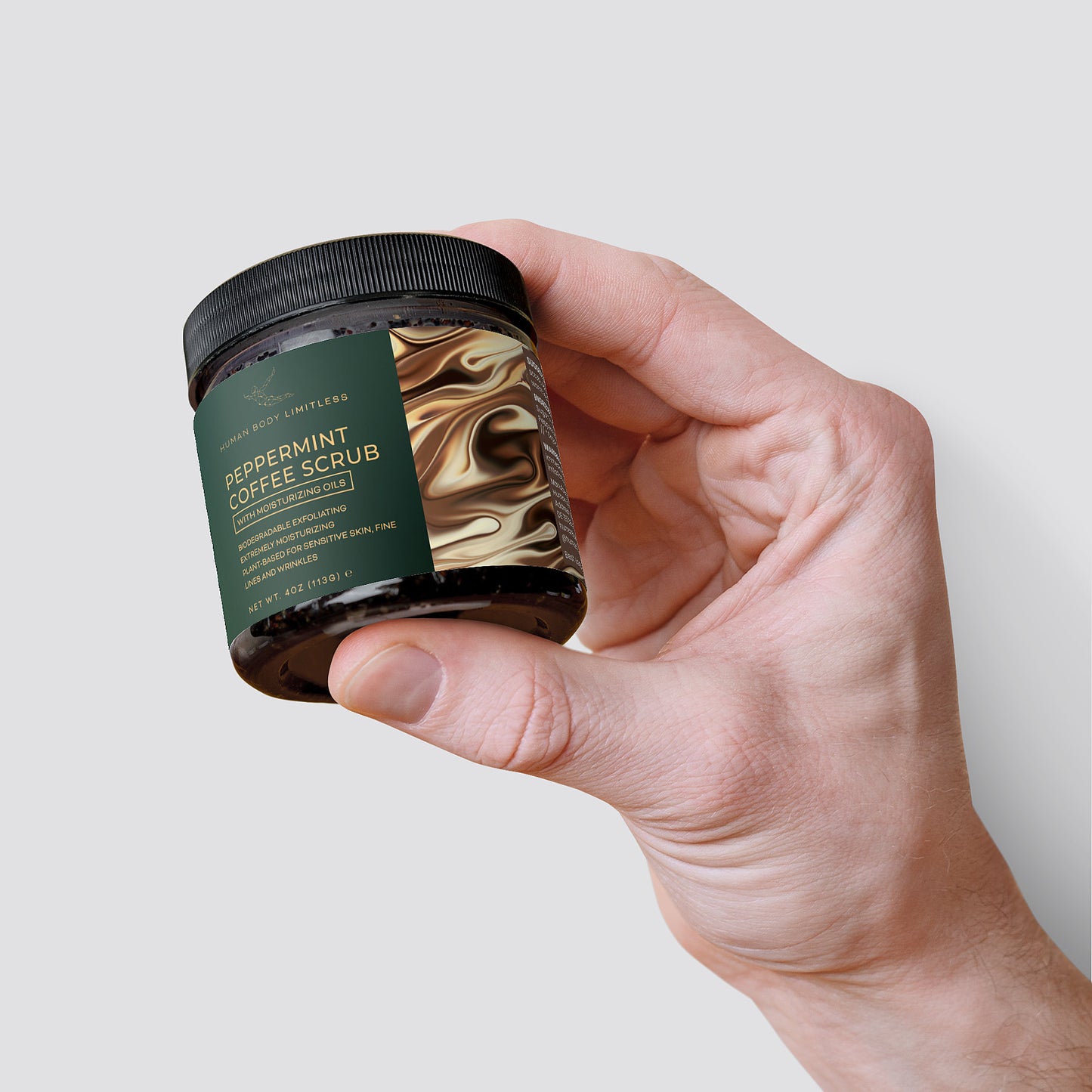 %100 Natural Peppermint Coffee Scrub