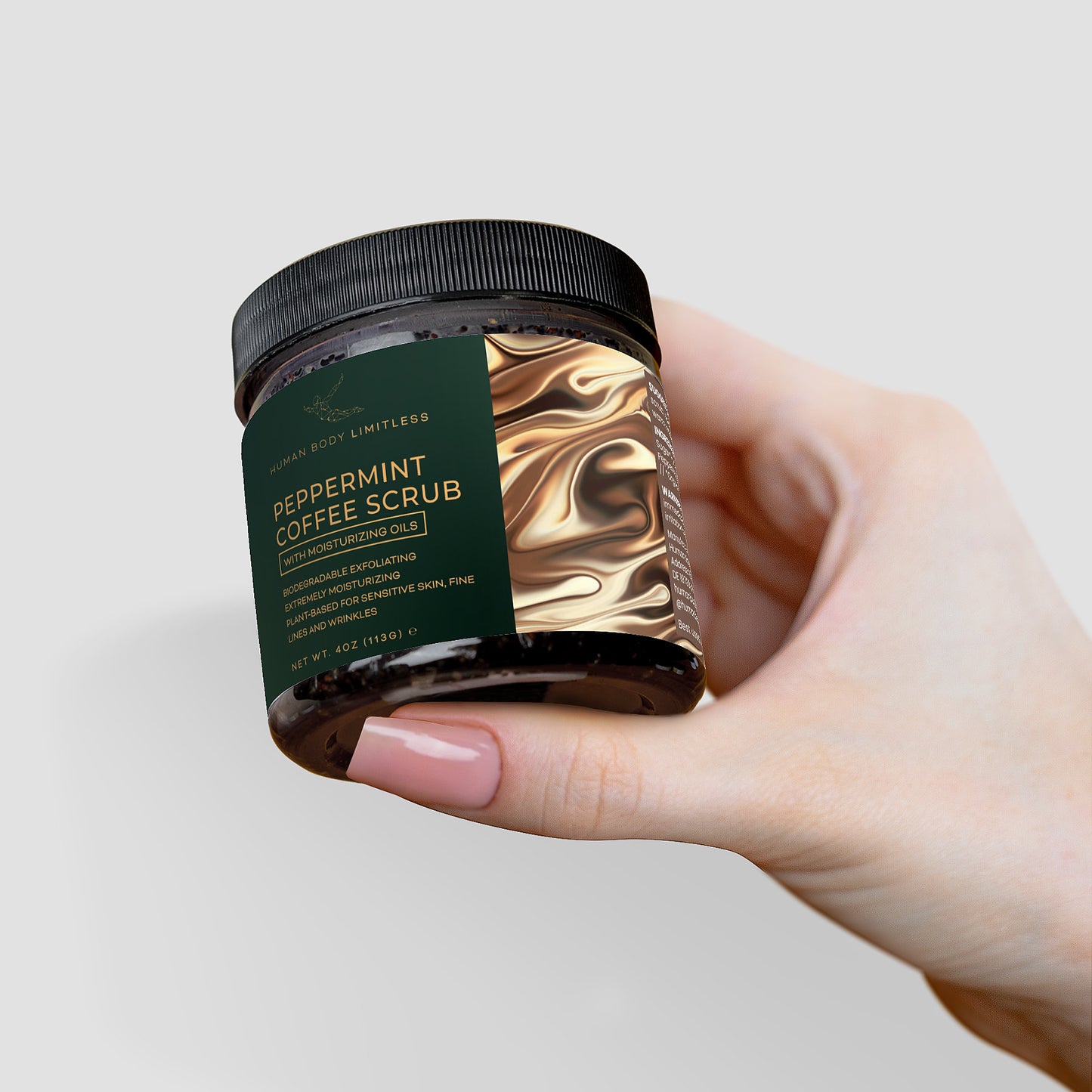 %100 Natural Peppermint Coffee Scrub