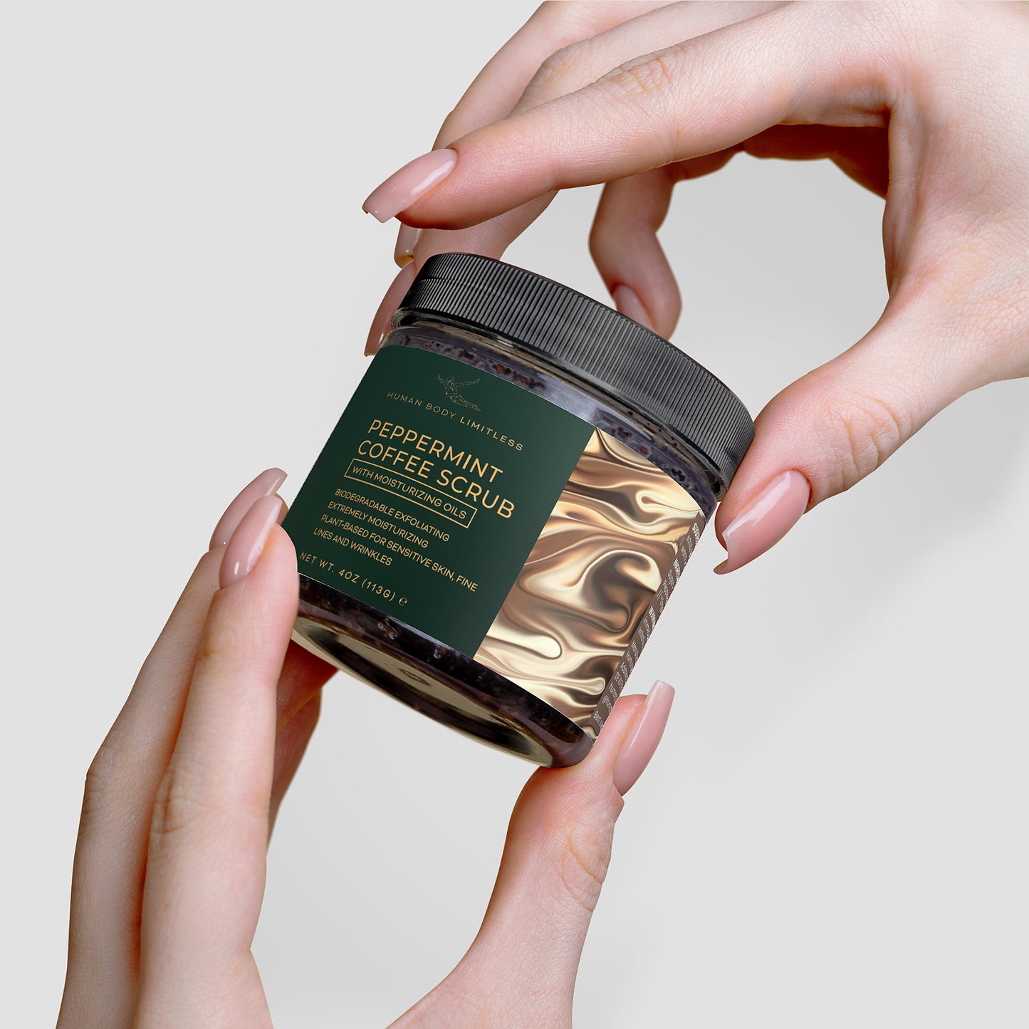 %100 Natural Peppermint Coffee Scrub