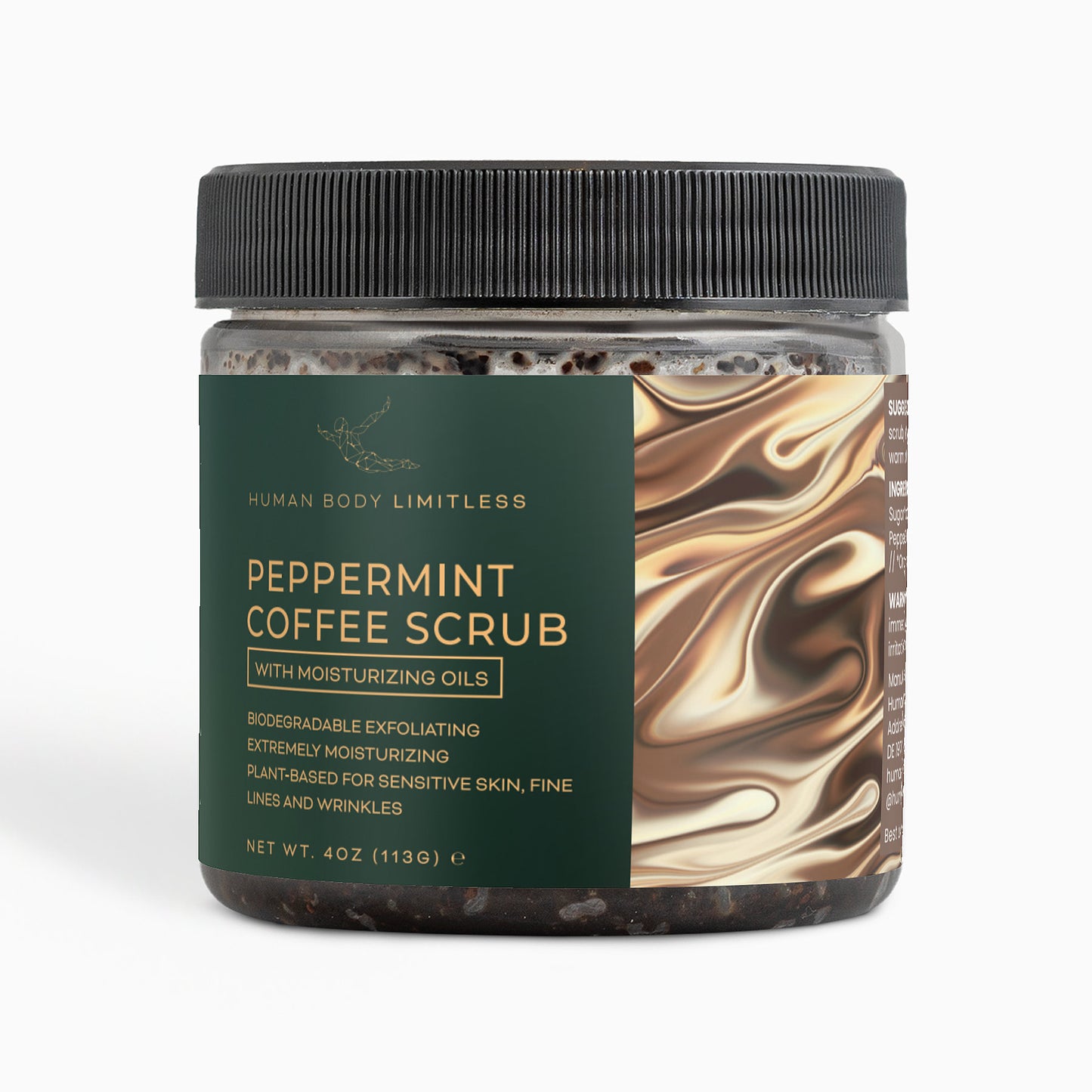 %100 Natural Peppermint Coffee Scrub