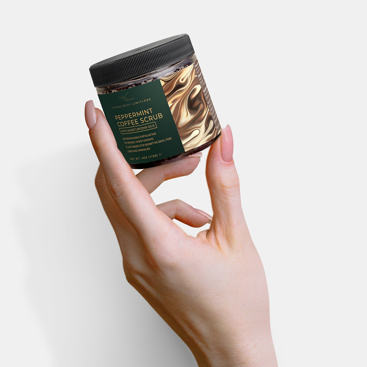%100 Natural Peppermint Coffee Scrub
