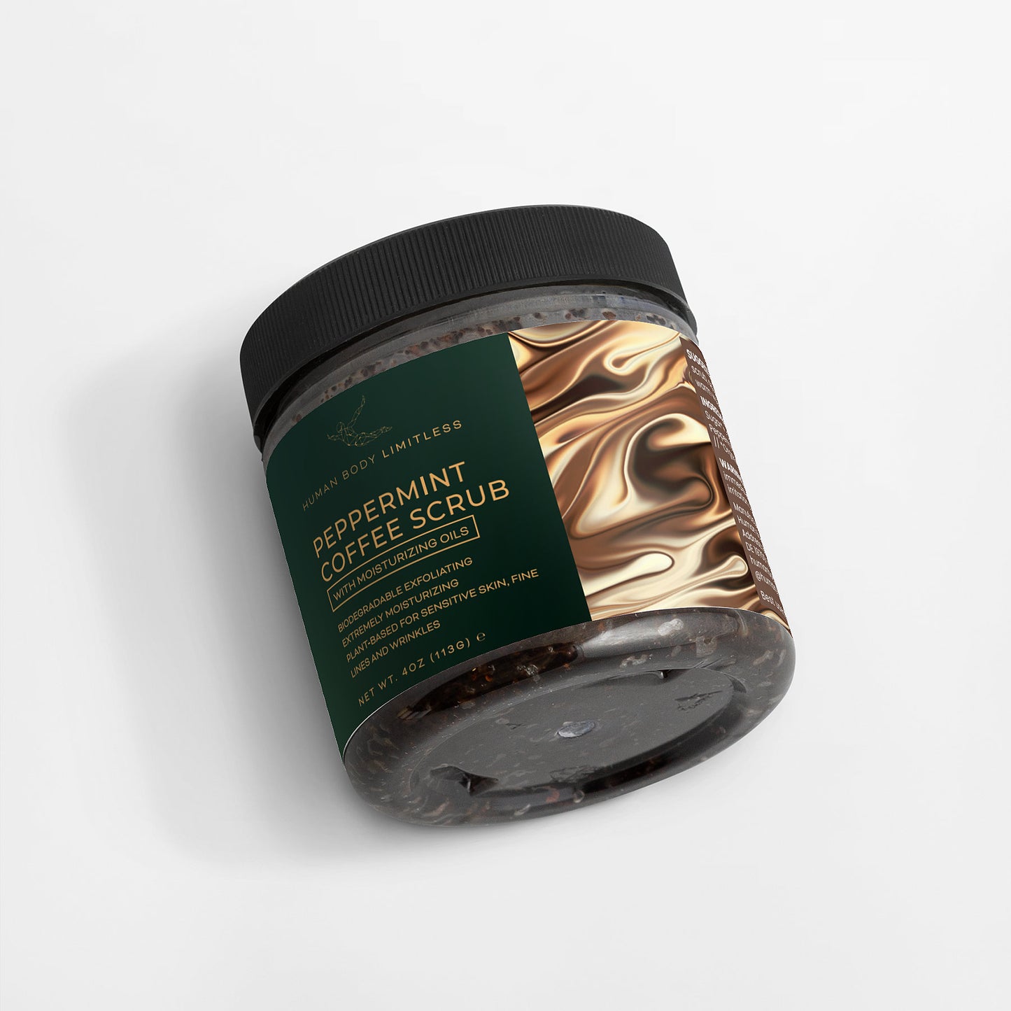%100 Natural Peppermint Coffee Scrub
