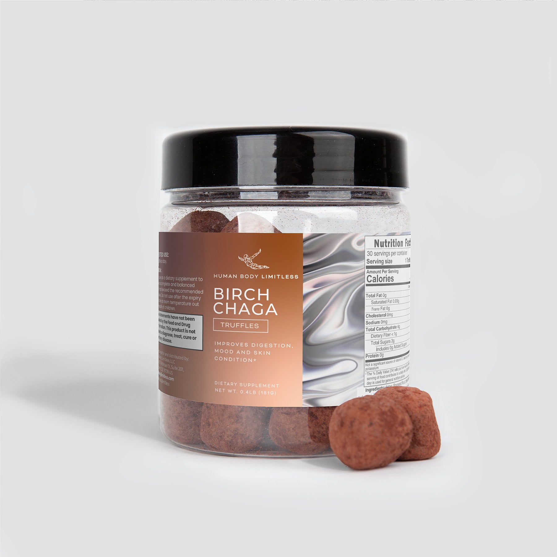 Probiotic Birch Chaga Truffles