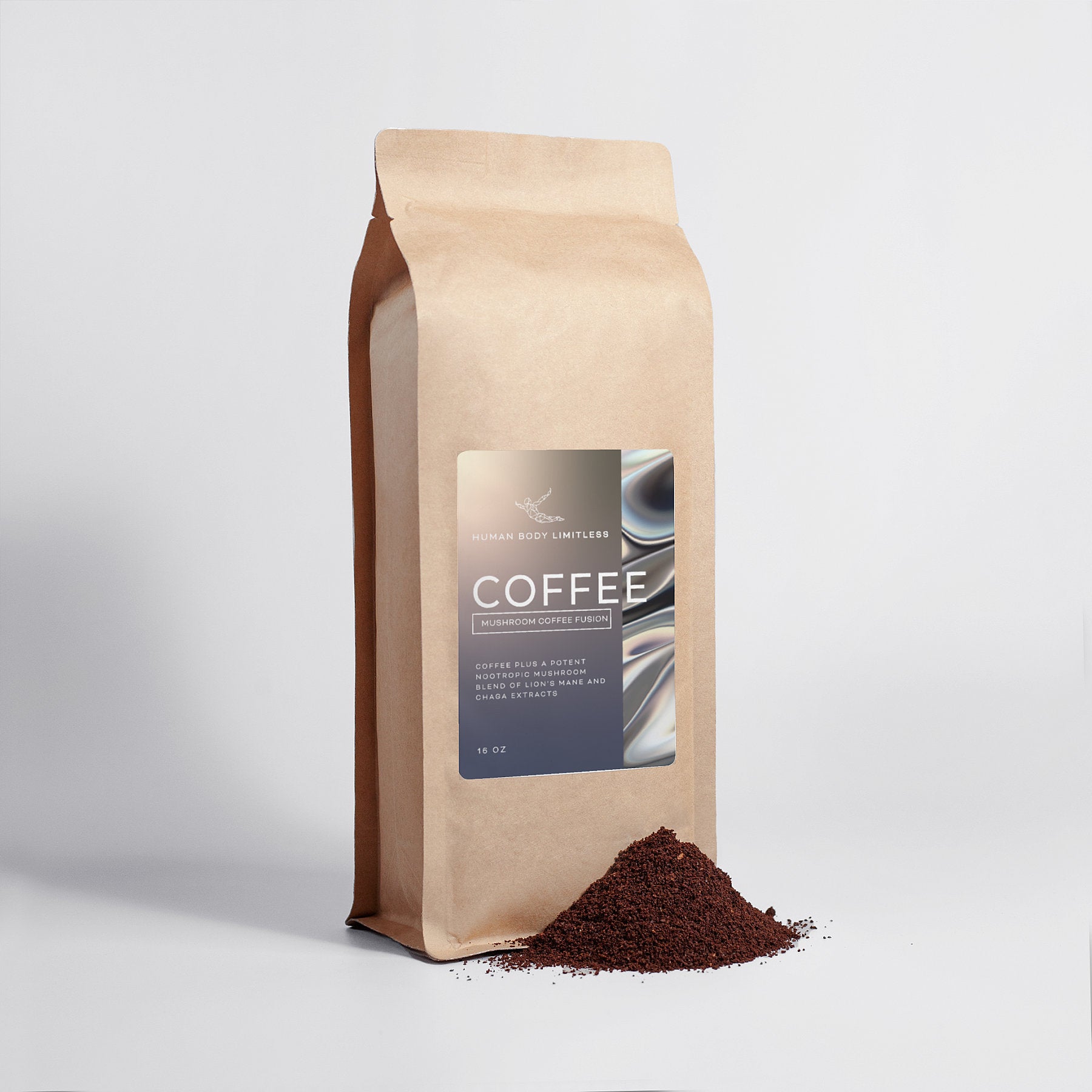 Organic Mushroom Coffee - Lion’s Mane & Chaga 16oz