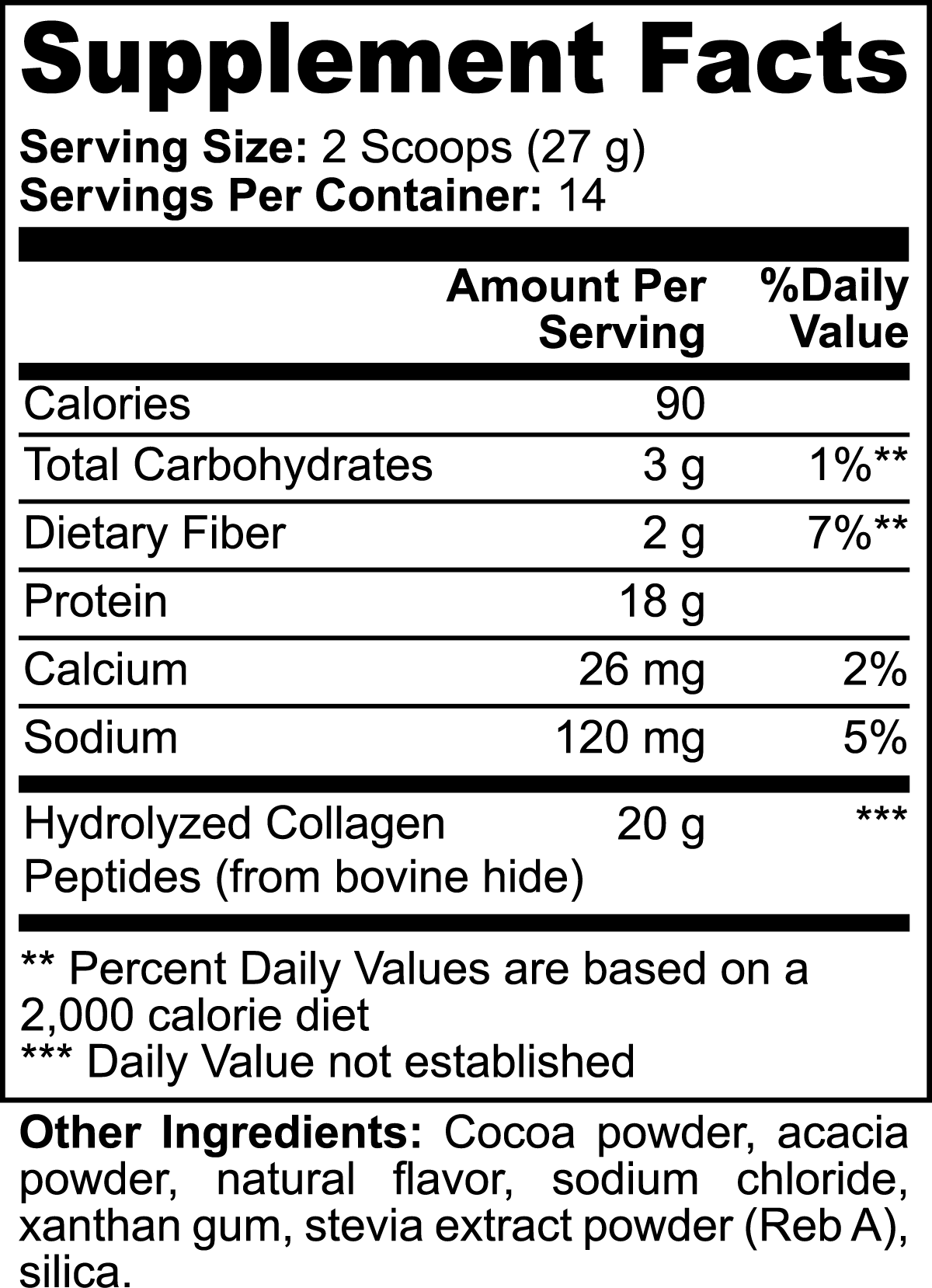 Grass-Fed Collagen Peptides (Rich Chocolate Flavor )